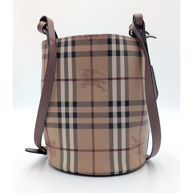 Handbag Burberry Small Lorne Haymarket Check Bucket Bag 126085016