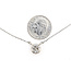 Necklace Illusion Set .60ctw Quadrant Diamonds 850pt 15-16" 3.03g 126080066