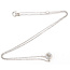 Necklace Illusion Set .60ctw Quadrant Diamonds 850pt 15-16" 3.03g 126080066