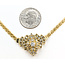 Necklace Geometric Art Deco Revival 1.00ctw Round & Baguette Diamonds 14ky 25x18mm 16.5" 9.16g 126080023