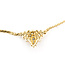 Necklace Geometric Art Deco Revival 1.00ctw Round & Baguette Diamonds 14ky 25x18mm 16.5" 9.16g 126080023