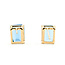 Earrings Stud 4ctw Swiss Blue Topaz 14ky 8x6mm 1.57g 126080044