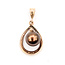 Pendant Drop 9mm Aubergine Pearl 14kr 1x.5" 2.59g 126080046
