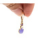 Earrings Dangle Leverback 2.6ctw Lavander Jade 4mm White Pearl 14ky 1.2x.2" 2.64g 126080049