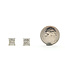 Earrings Stud Locking Back .65ctw Round Diamonds 18kw 6mm 2.44g 126080058