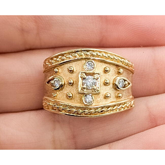 Pendant .20ctw Round Diamonds 14ky .75x.55" 6.31g 126080062