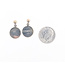 Earrings Stud Dangle Disc 14ky 13mm 1.49g 126082003