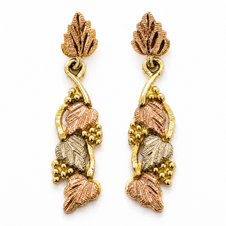Earrings Black Hills Gold Dangle 10ktt 1.1x.25" 2.93g 126082006