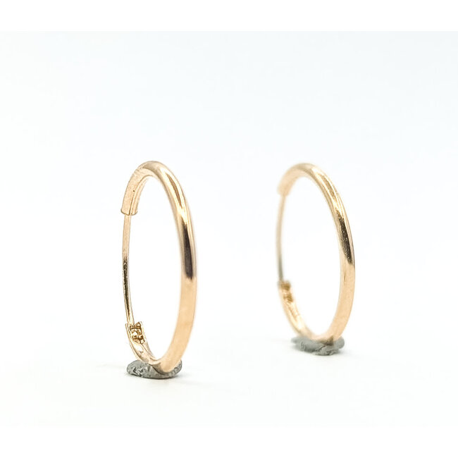 Earrings Hoop 10ky 16mm .33g 126082015