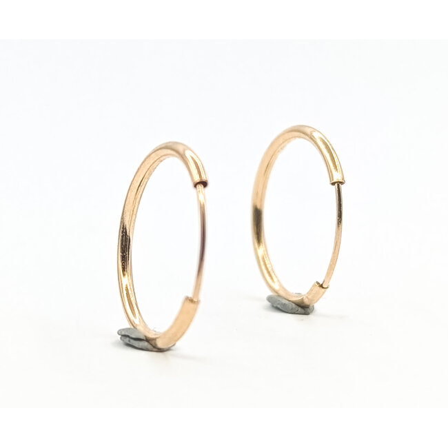 Earrings Hoop 10ky 16mm .33g 126082015
