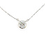 Necklace Illusion Set .60ctw Quadrant Diamonds 850pt 15-16" 3.03g 126080066