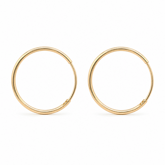 Earrings Hoop 10ky 16mm .33g 126082015