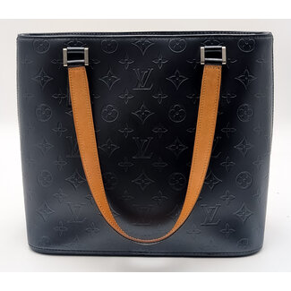 Handbag Louis Vuitton Stockton Monogram Mat Navy M55115 126085038