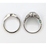 Ring Engagement Anniversary Set Antique Milgrain 1.91ctw Round Diamonds .32ctw Green Emerald Platinum & 14kw 15.5mm Sz5 8.18g 226080007
