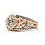 Ring Starburst Halo 0.83ctw Round Diamonds 1.27ct Pinkish Violet Sapphire 18kw 14.5x13mm Sz6.5 4.4g 226070022