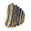 Ring Retro Modernist Cigar Band .33ctw Round Diamonds 14ky 25mm Sz8.5 15.05g 126080041