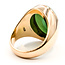 Ring Solitaire 24ct Green Jade 14ky 25mm Sz10.5 17.68g 126080038