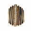 Ring Retro Modernist Cigar Band .33ctw Round Diamonds 14ky 25mm Sz8.5 15.05g 126080041