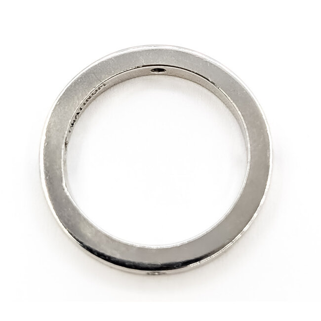 Ring Bridal Station .08ctw Round Diamonds Platinum 2.5mm Sz6 6.7g 126080072