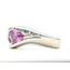 Ring Asymemetrical Bypass .10ctw Round Diamonds .90ct Pink Sapphire 14kw 4.5mm Sz4.5 7.08g 226080016