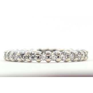Ring Eternity Sizing Beeds .82ctw Round Diamonds 14kw 2.75mm Sz5 2.21g 226080019
