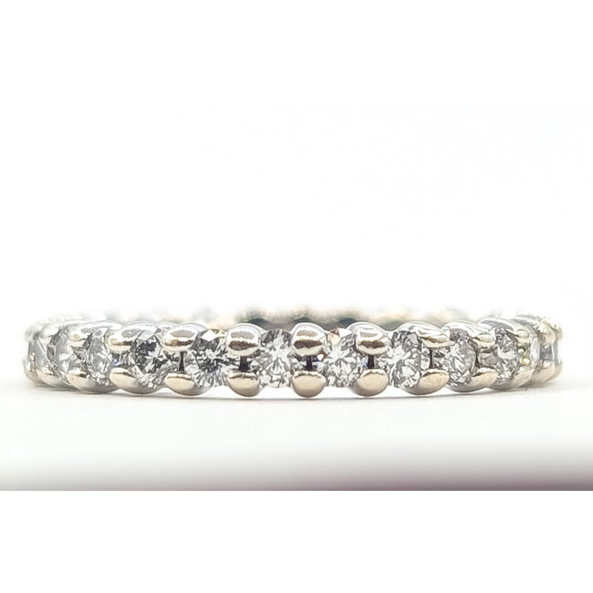 Ring Eternity Sizing Beeds .82ctw Round Diamonds 14kw 2.75mm Sz5 2.21g 226080019