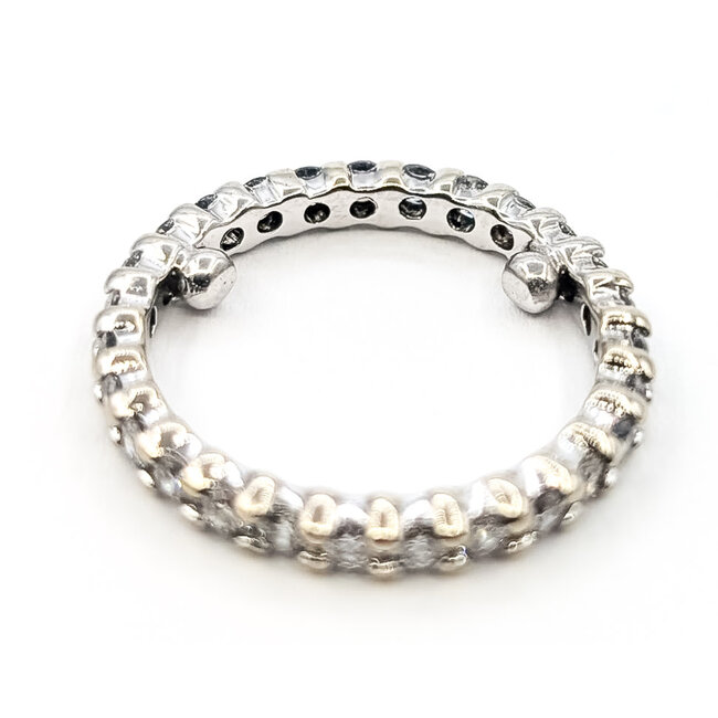 Ring Eternity Sizing Beeds .82ctw Round Diamonds 14kw 2.75mm Sz5 2.21g 226080019
