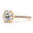 Ring Engagement 1.60ctw Round Lab Grown Diamonds 18ky 1.75mm Sz4 3.32g 226080023