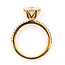 Ring Engagement 1.60ctw Round Lab Grown Diamonds 18ky 1.75mm Sz4 3.32g 226080023