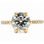 Ring Engagement 1.60ctw Round Lab Grown Diamonds 18ky 1.75mm Sz4 3.32g 226080023