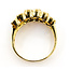 Ring Multi-Gemstone Architectual Band .05ctw Round Diamonds 3ctw Peridot, Garnet, Citrine, Amethyst, Iolite, London Blue Topaz 18ky 5mm Sz7.5 6.64g 226080026