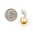 Pendant Drop .08ctw Baguette Diamonds 10mm Golden South Sea Pearl 18kw 10.2mm 2.51g 226080021