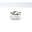 Ring 6 row Crossover Round Diamonds 18kw Sz6.5 223120096