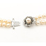 Pearl Double Strand Graduated .10ctw Round Diamonds  5.5-9mm White Akoya    14kw  20" 62.25g 226080027