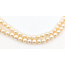 Pearl Double Strand Graduated .10ctw Round Diamonds  5.5-9mm White Akoya    14kw  20" 62.25g 226080027