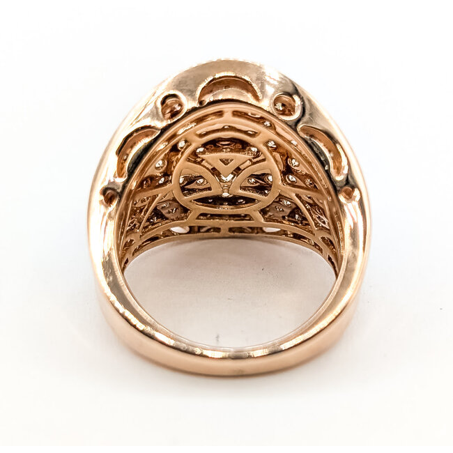 Ring Levian Pave Cigar Band Black Rhodium 3.00ctw Round Diamonds 14kr 20mm Sz7 9.31g 226080031