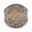Ring Levian Pave Cigar Band Black Rhodium 3.00ctw Round Diamonds 14kr 20mm Sz7 9.31g 226080031