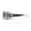 Ring 3-Stone .06ctw Round Diamonds 1.5ctw Sky Blue Aquamarine 14kw 2mm Sz6.5 3.29g 126080061