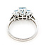 Ring 3-Stone .06ctw Round Diamonds 1.5ctw Sky Blue Aquamarine 14kw 2mm Sz6.5 3.29g 126080061