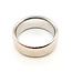 Ring Geometric Wide Band 1.80ctw Square & Round Diamond 18kw 7.5mm Sz6.75 9.36g 126080112