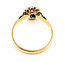 Ring Antique Halo .20ctw Round Diamonds .40ct Pink Sapphire 18ky & Platinum 2mm Sz7 2.96g 226080029