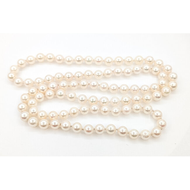 Necklace Strand 7.5mm White Pearl 7.5mm 28" 52.67g 226080038