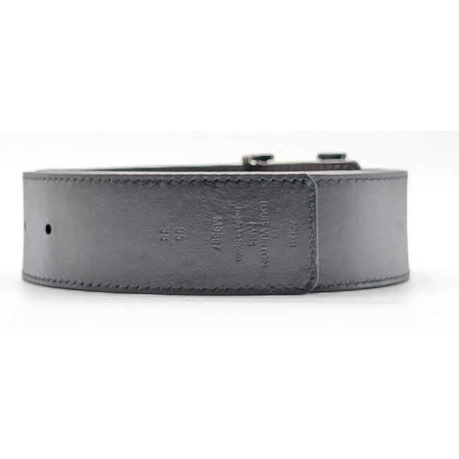 Belt Louis Vuitton Initials Black/Brown Reversible 38" M9887 126085073