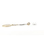 Earrings Dangle Medallion .40ctw Old European Cut Diamonds 14kw 1.75x.55 3.27g 126080114