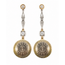 Earrings Dangle Medallion .40ctw Old European Cut Diamonds 14kw 1.75x.55 3.27g 126080114