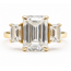 Ring 3-Stone 4.07ct Emerald Lab Grown Diamond IGI: LG645491575 2ctw Near Colorless Lab Grown Diamond 18ky 11mm Sz7 6.59g 226080039