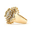 Ring Waterfull Cluster .75ctw Round, Marquise, Baguette Diamonds 14ky 18mm Sz7 7.43g 126090001