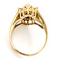 Ring Waterfull Cluster .75ctw Round, Marquise, Baguette Diamonds 14ky 18mm Sz7 7.43g 126090001