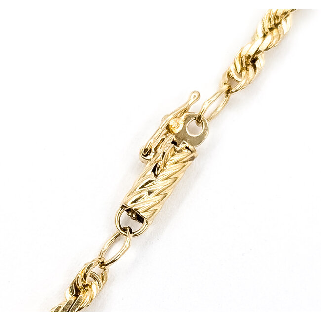 Bracelet Rope Link 14ky 2.5mm 8" 5.31g 126090002