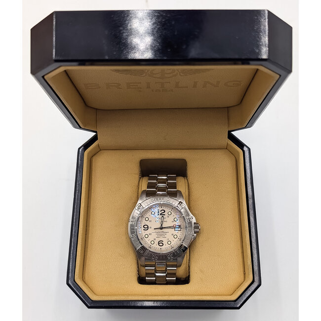 Watch Breitling SuperOcean A17360 White Dial 42mm Stainless Steel Box & Manual 126096001